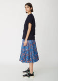 Elfa Pleated Cotton Voile Skirt