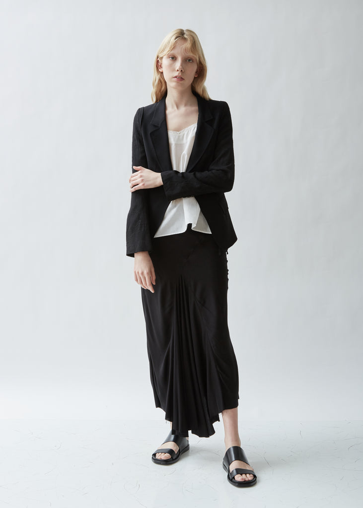 Tailored Blazer With Jacquard Sleeves