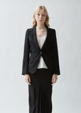 Tailored Blazer With Jacquard Sleeves