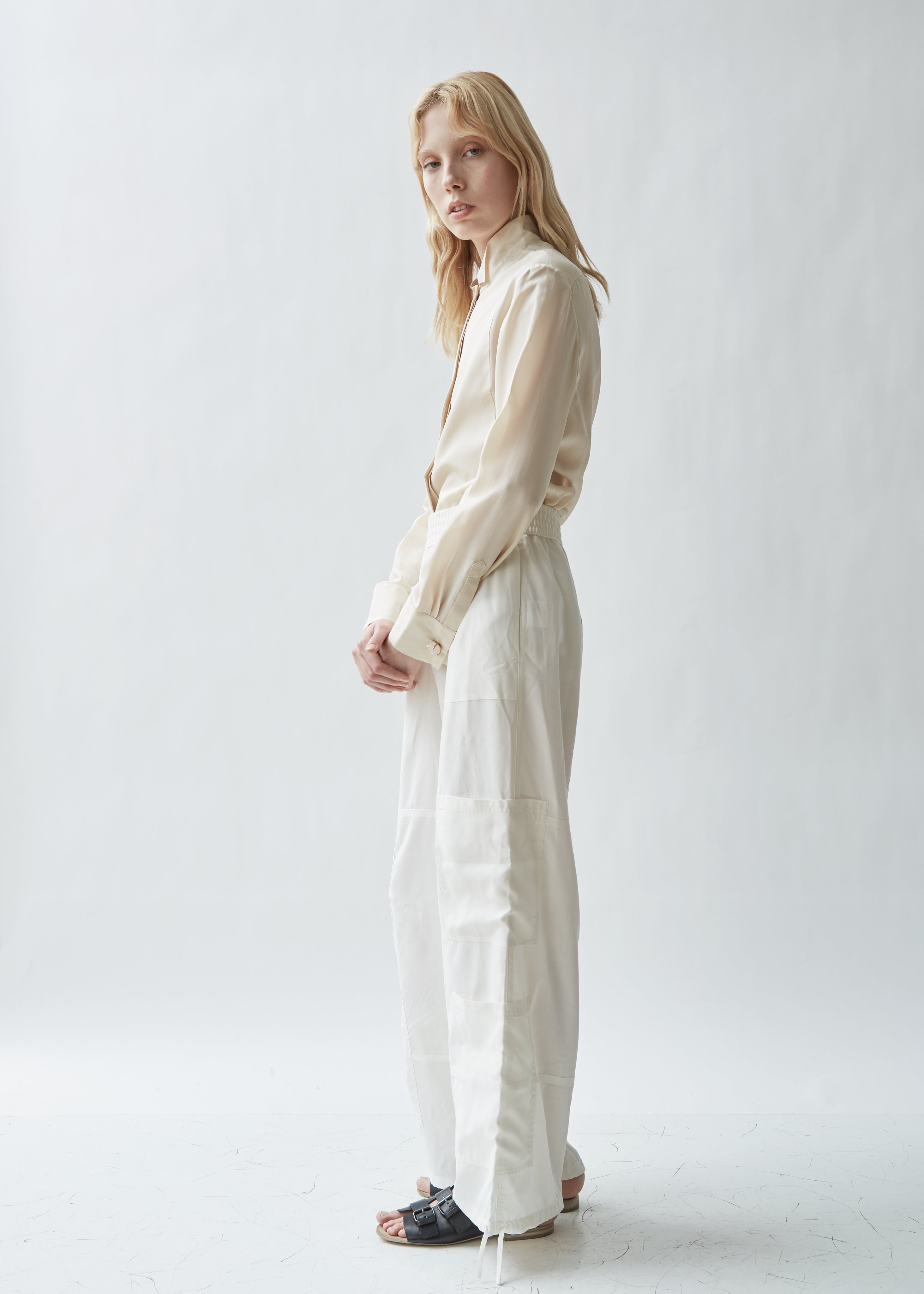 Silk Drawstring Yoga Pants – La Garçonne