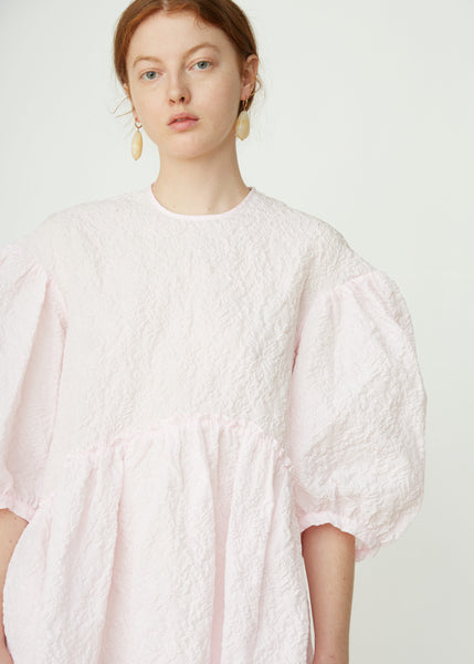 Floral Pink Dropped Sleeve Dress – La Garçonne