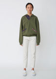 Fleecy Knit Skipper Sweatshirt