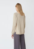 Lightweight Cotton-Blend Crewneck Sweater