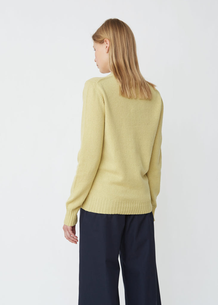 Wool Cotton Classic Crewneck Sweater