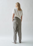 Pleated Tweed Silk Pants