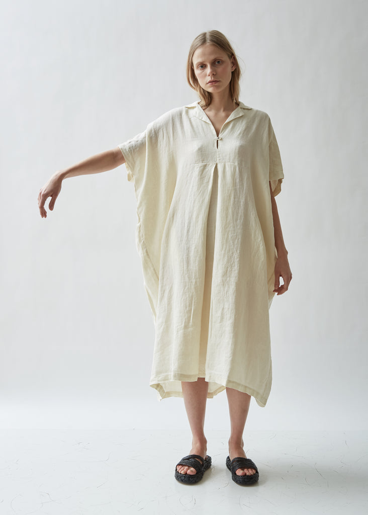 Kite Short Sleeve Linen Dress – La Garçonne