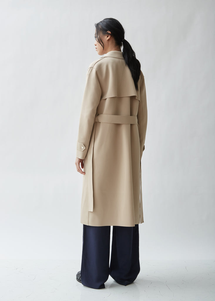 Single-Breasted Technic Trench Coat
