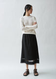 Sobral Linen Skirt With Lace Detailing