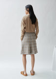 Pleated Front Linen Shorts