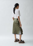 Gabardine Patch Pockets Skirt
