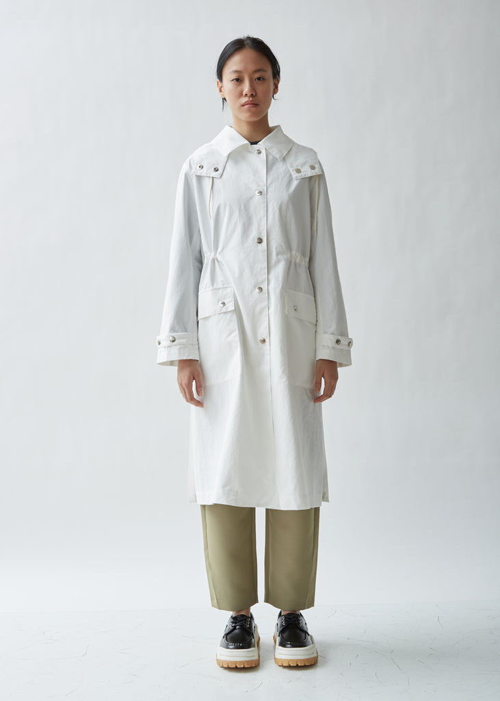 Hooded Lightweight Trench Coat
