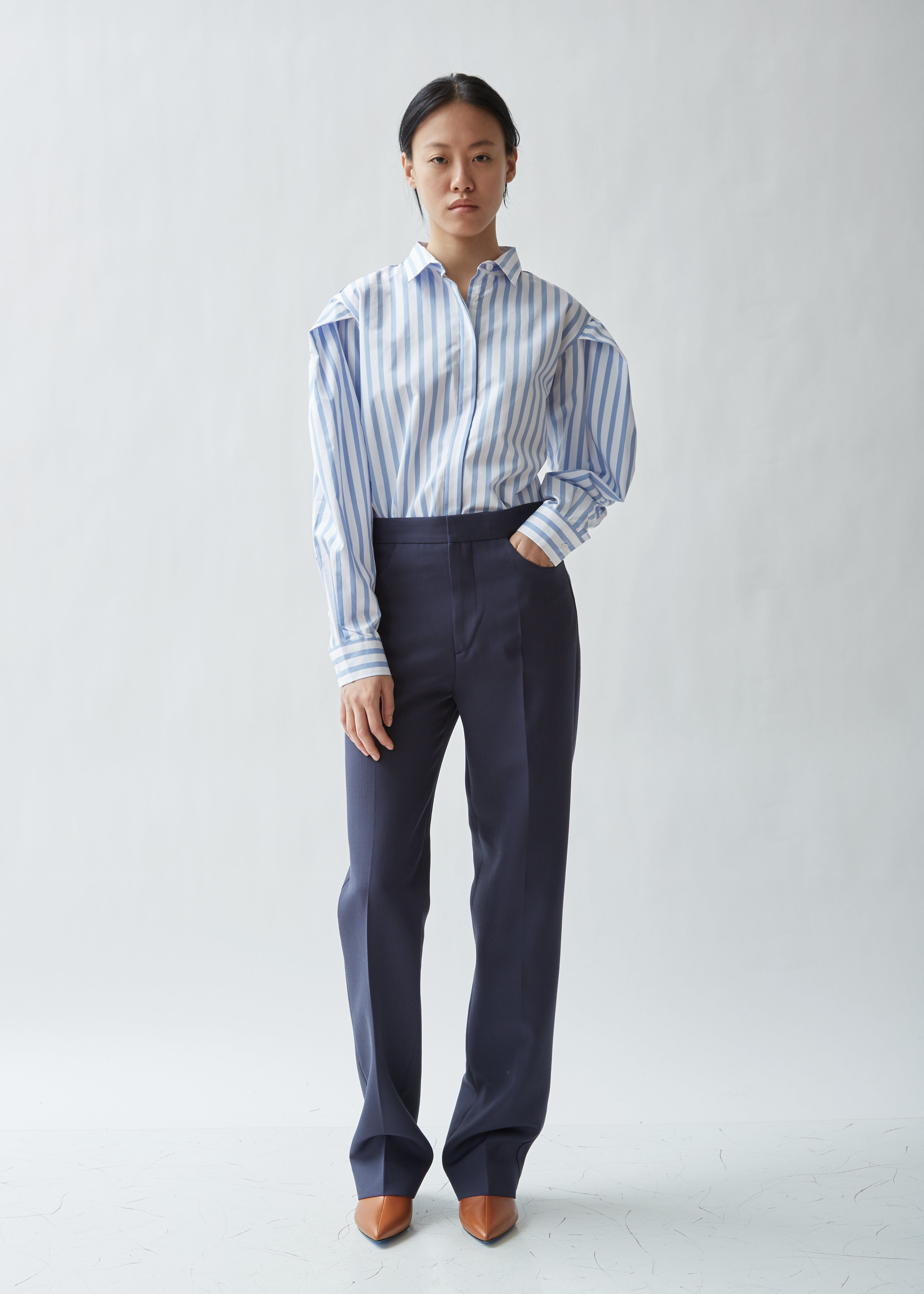 【PORTERNA】LeSon Two-Tuck Trousers 2tuck wide pants – louren store