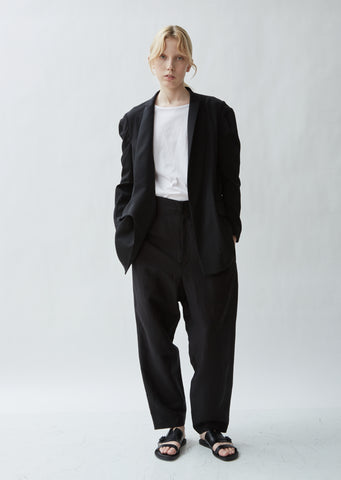 Wool Gored Sleeve Gown Jacket