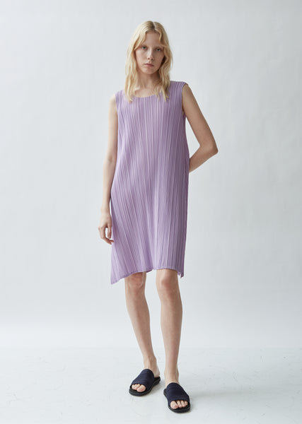 プリーツプリーズ　Shiny Pleats Sleeveless Dress Mellow Pleats Sleeveless Dress – La Garçonne