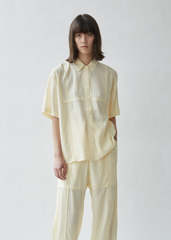 Paneled Short Sleeve Shirt