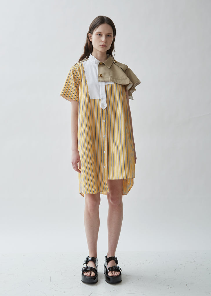 Poplin Stripe Shirting Dress