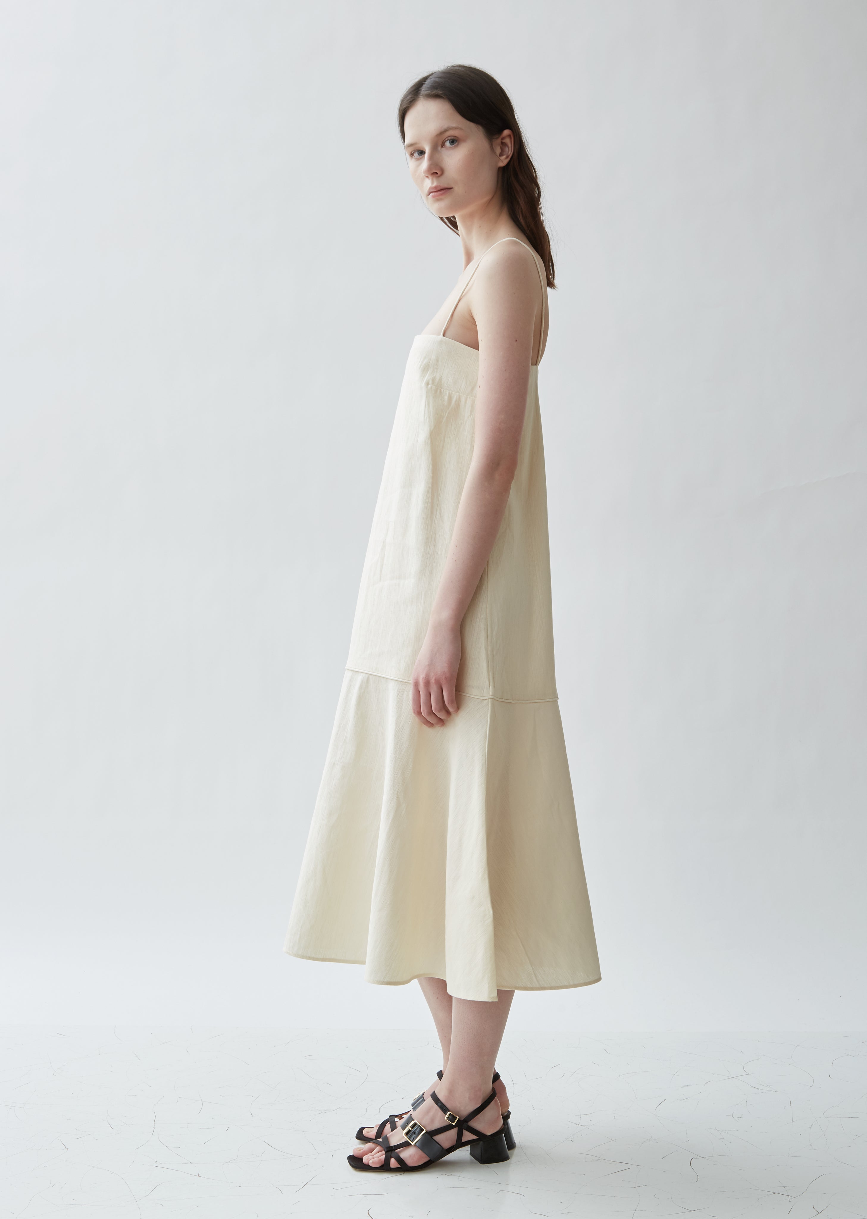 Andorra Sleeveless Cotton Linen Dress La Garonne Andorra Sleeveless Cotton Linen Dress La Garonne