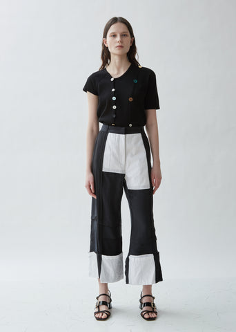Patchwork Panelled Trousers