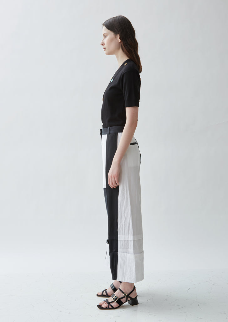 Patchwork Panelled Trousers