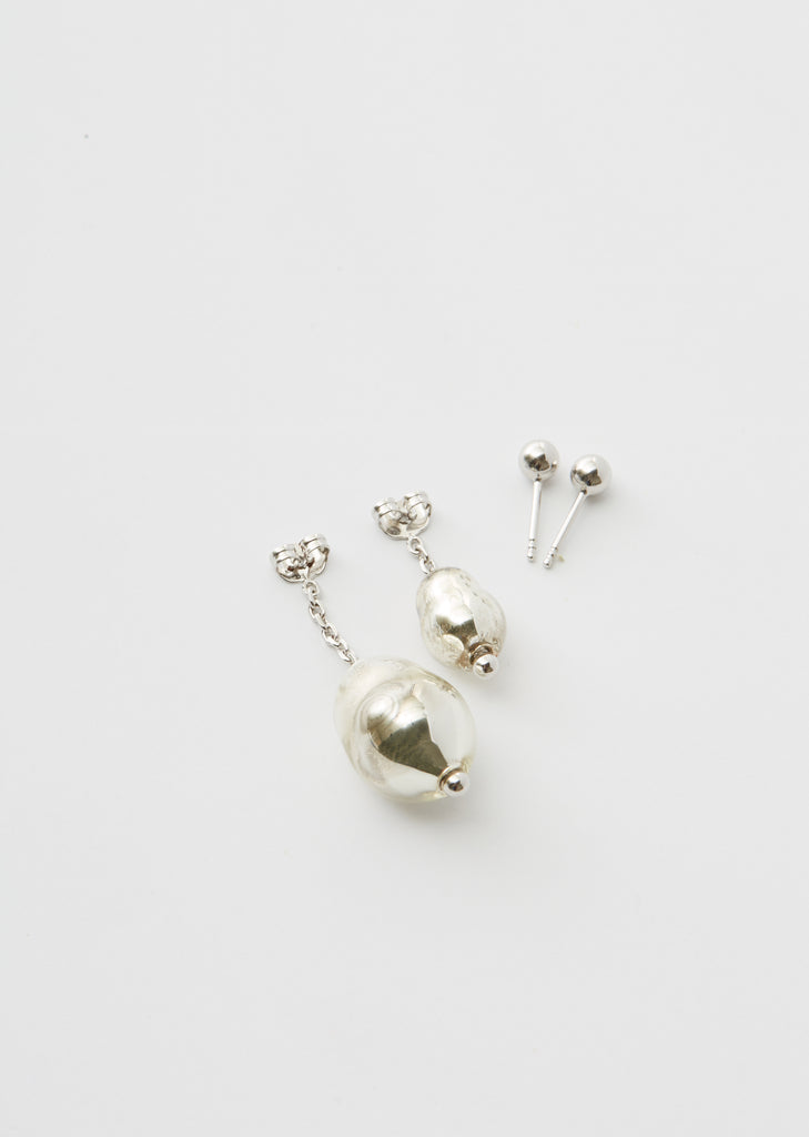 Pearl Asymmetrical Earrings