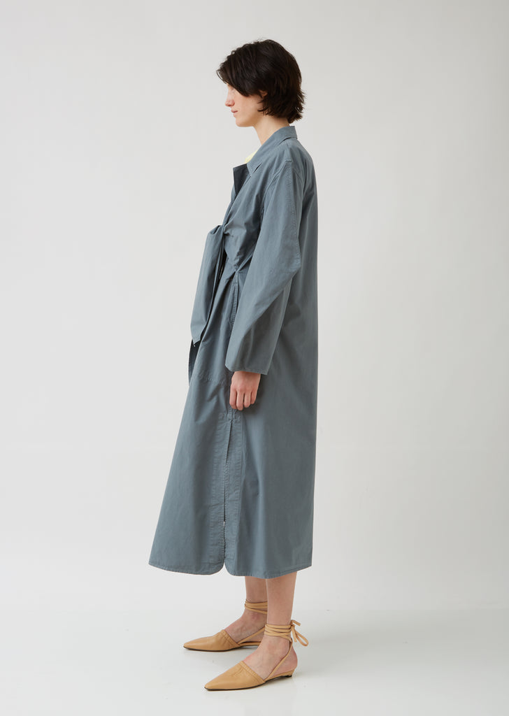Cotton Ventile Knotted Trench Coat