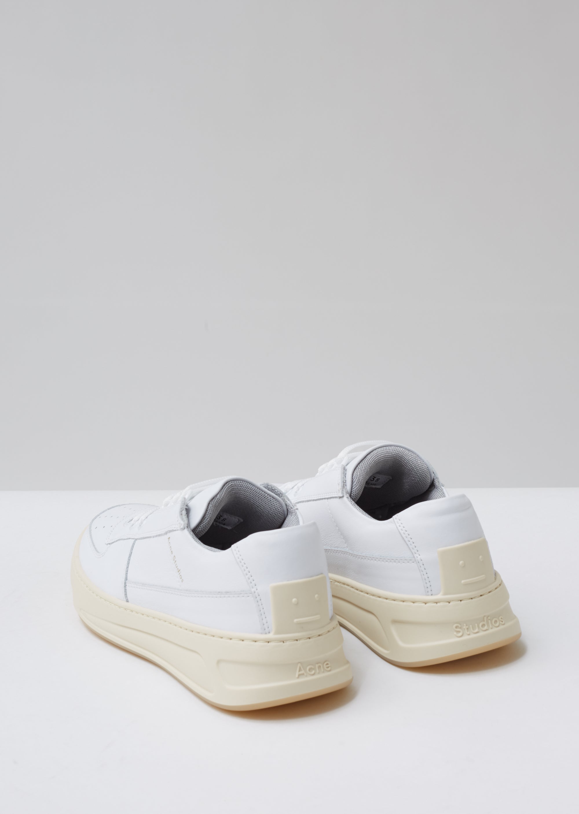 Lace Up Acne Technical Sneakers White Steffey Lace Up Sneakers