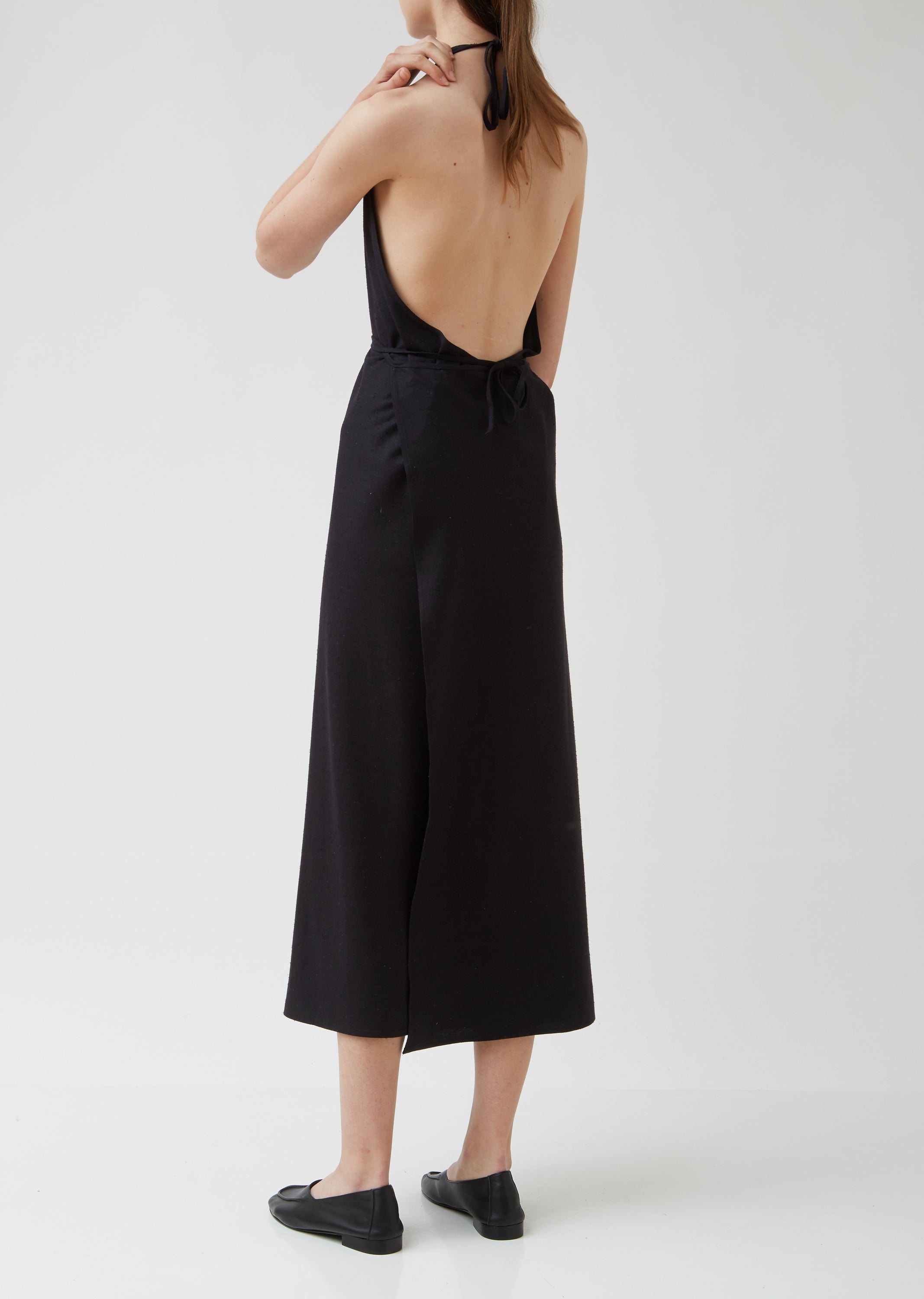 Raw Silk Apron Dress La Garonne Raw Silk Apron Dress La Garonne