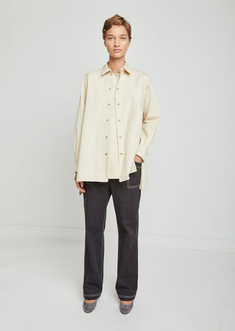 Bystri Washed Poplin Blouse