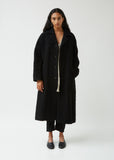 Wool Blend Boucle Coccon Coat