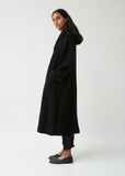 Wool Blend Boucle Coccon Coat