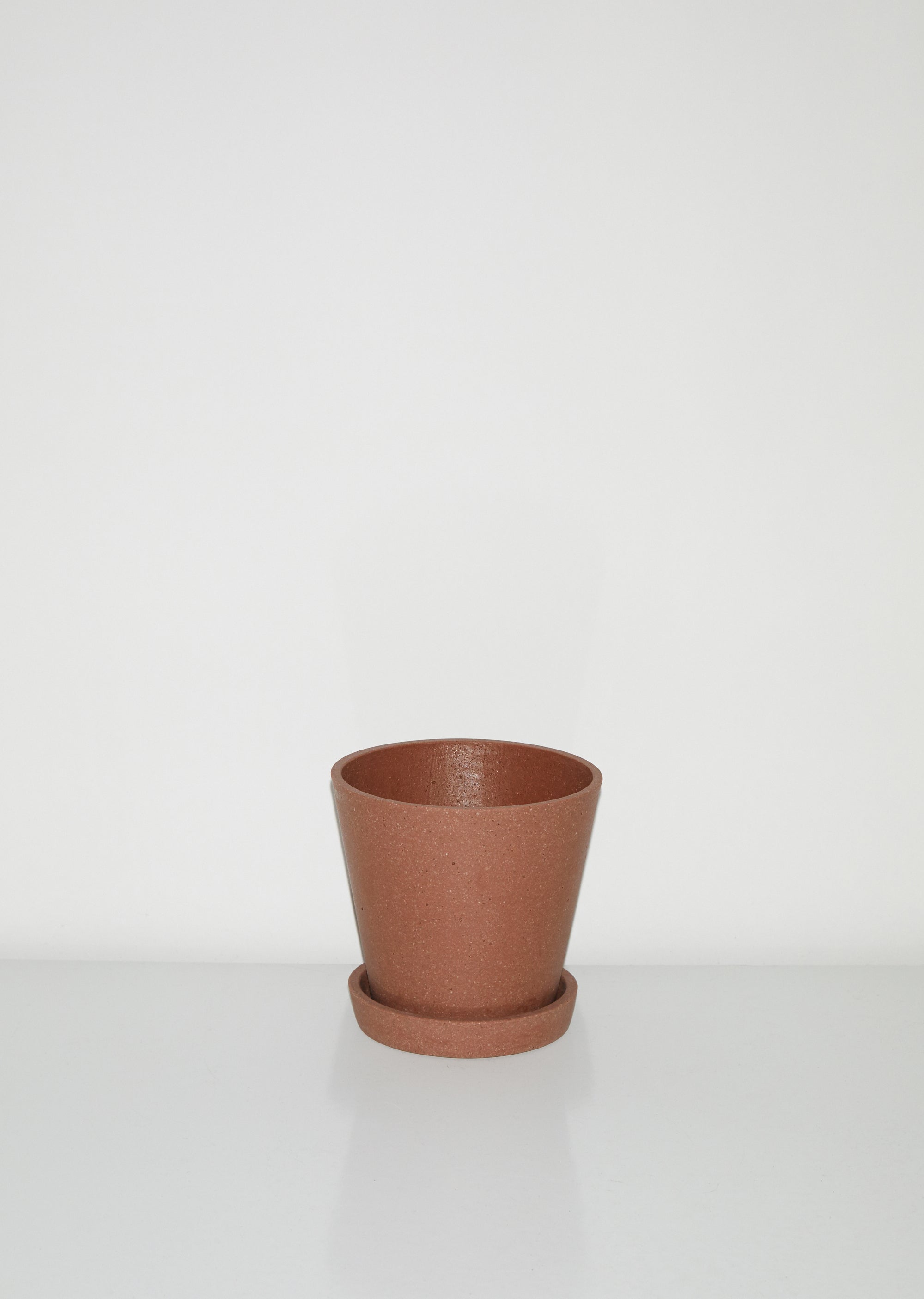 terracotta cup and saucer planter Flowerpot with Saucer