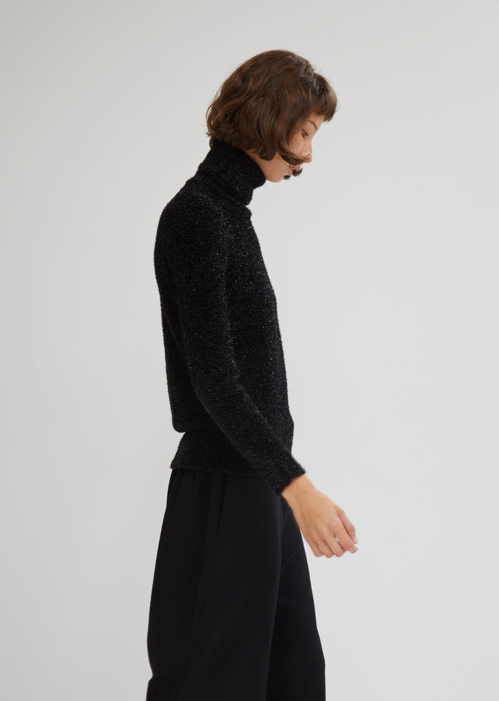 Lurex Turtleneck Sweater