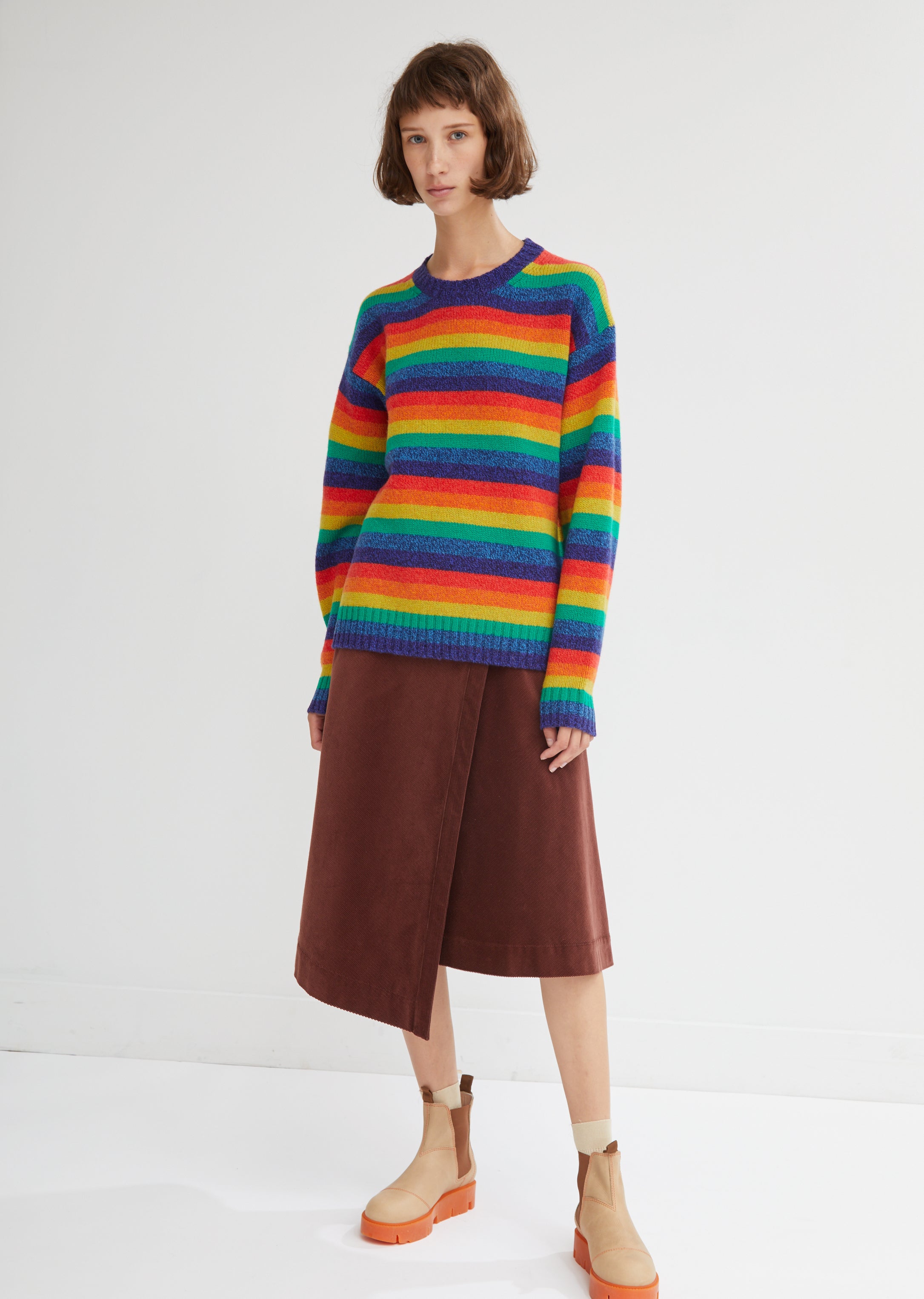 Samara Wool Rainbow Sweater by Acne Studios- La Garçonne