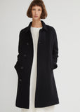 Afro Fur Lined Wool Coat