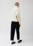 Jersey Pants with Pleats