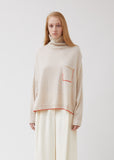 Cashmere Turtleneck Sweater with Pocket