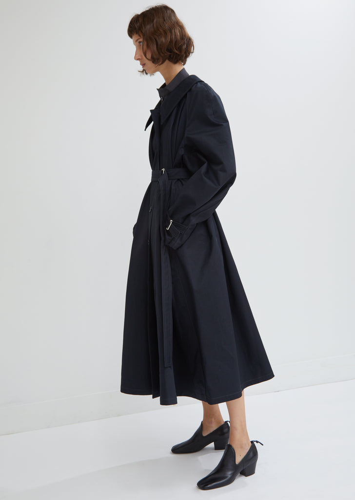 Water Resistant Cotton Twill Trench Coat