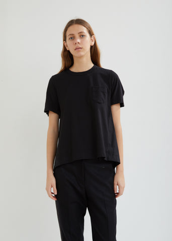 Shirting Flared Short Sleeve Top