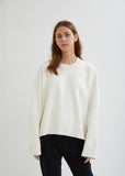 Oversized Cotton Side Zip Sweater