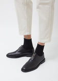 Rib Ankle Socks — Black