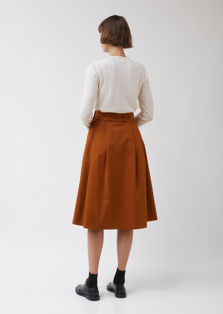Pleat Front Skirt