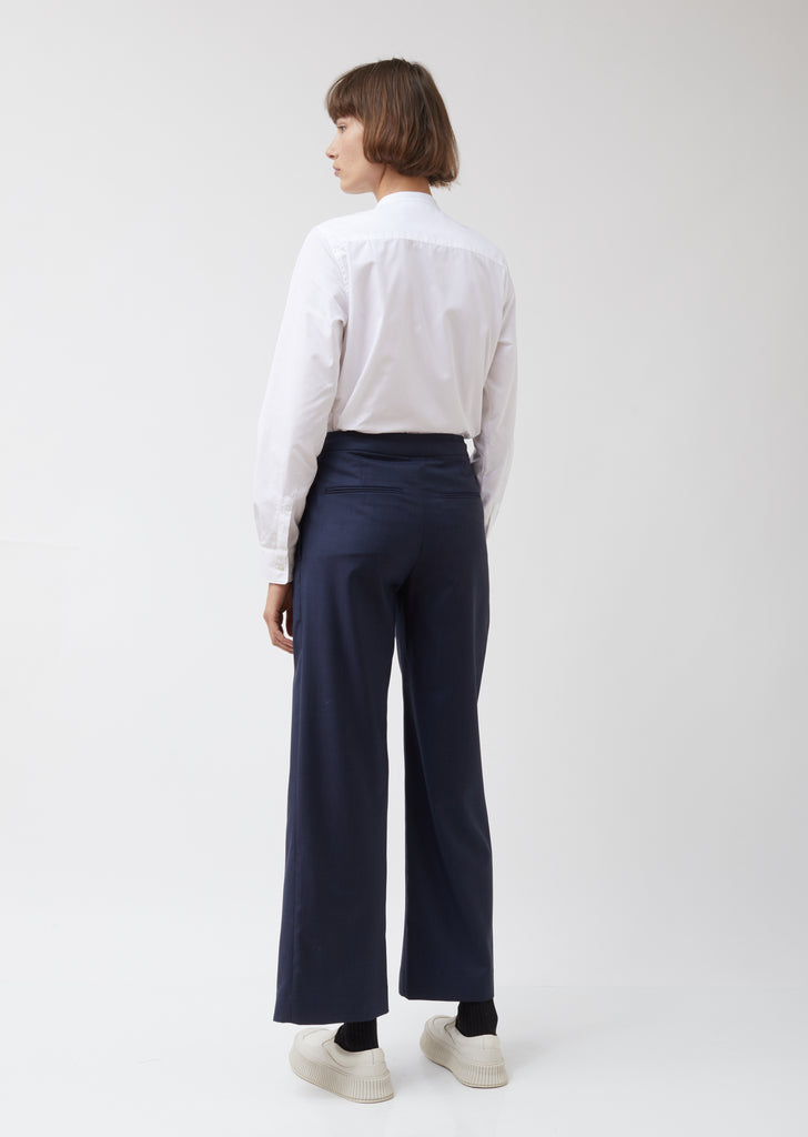 Wool Wide-Leg Trousers Shed