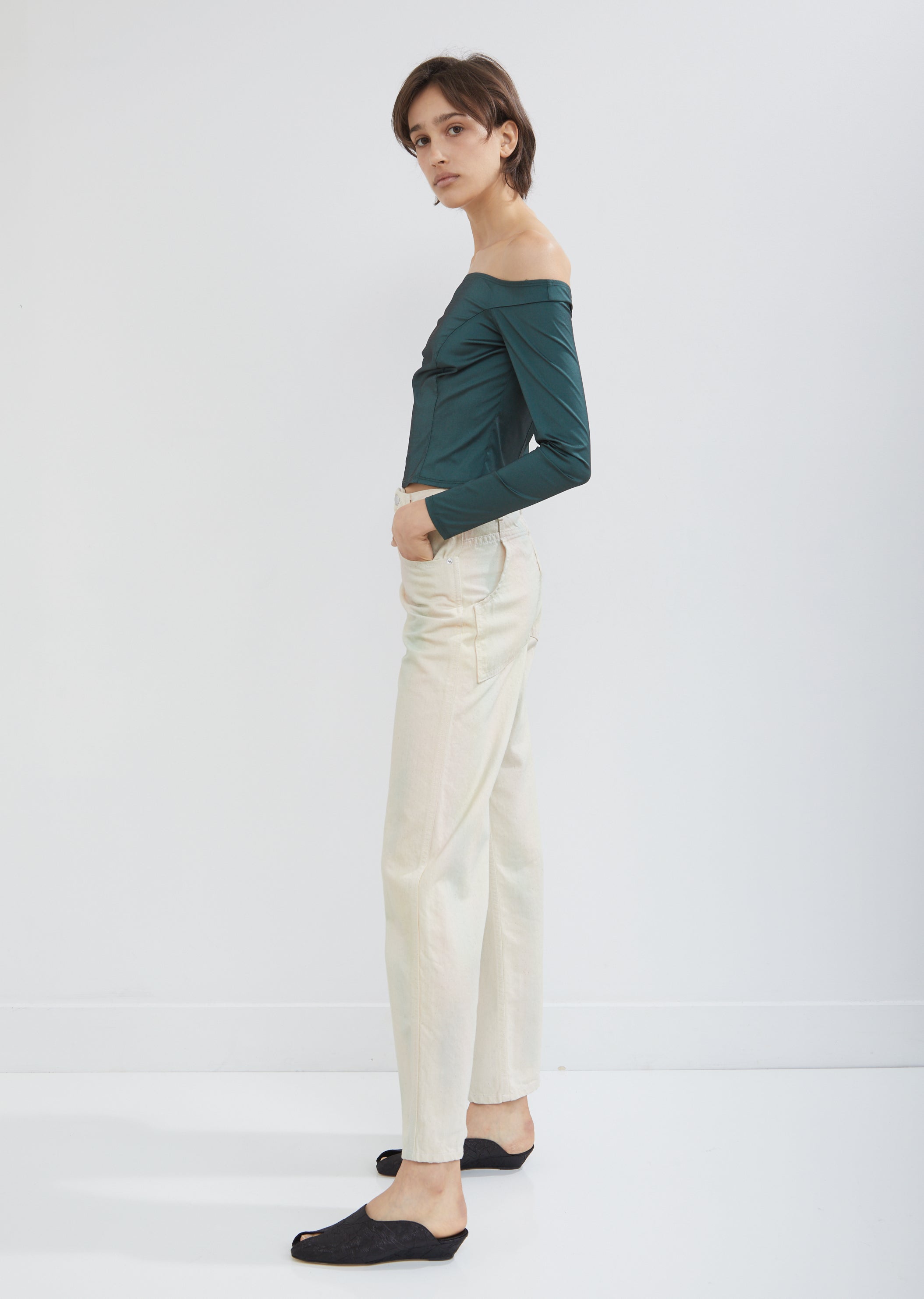 EL Wide Leg Jean by Eckhaus Latta- La Garçonne