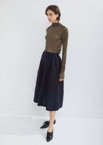 Color Blocked Pull On Skirt