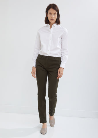 Cropped Cotton Trousers