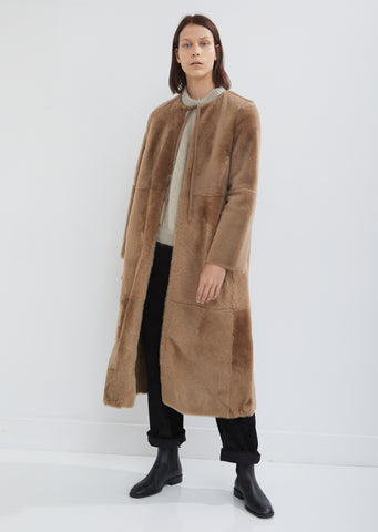 Reversible Lacon Fur and Leather Coat