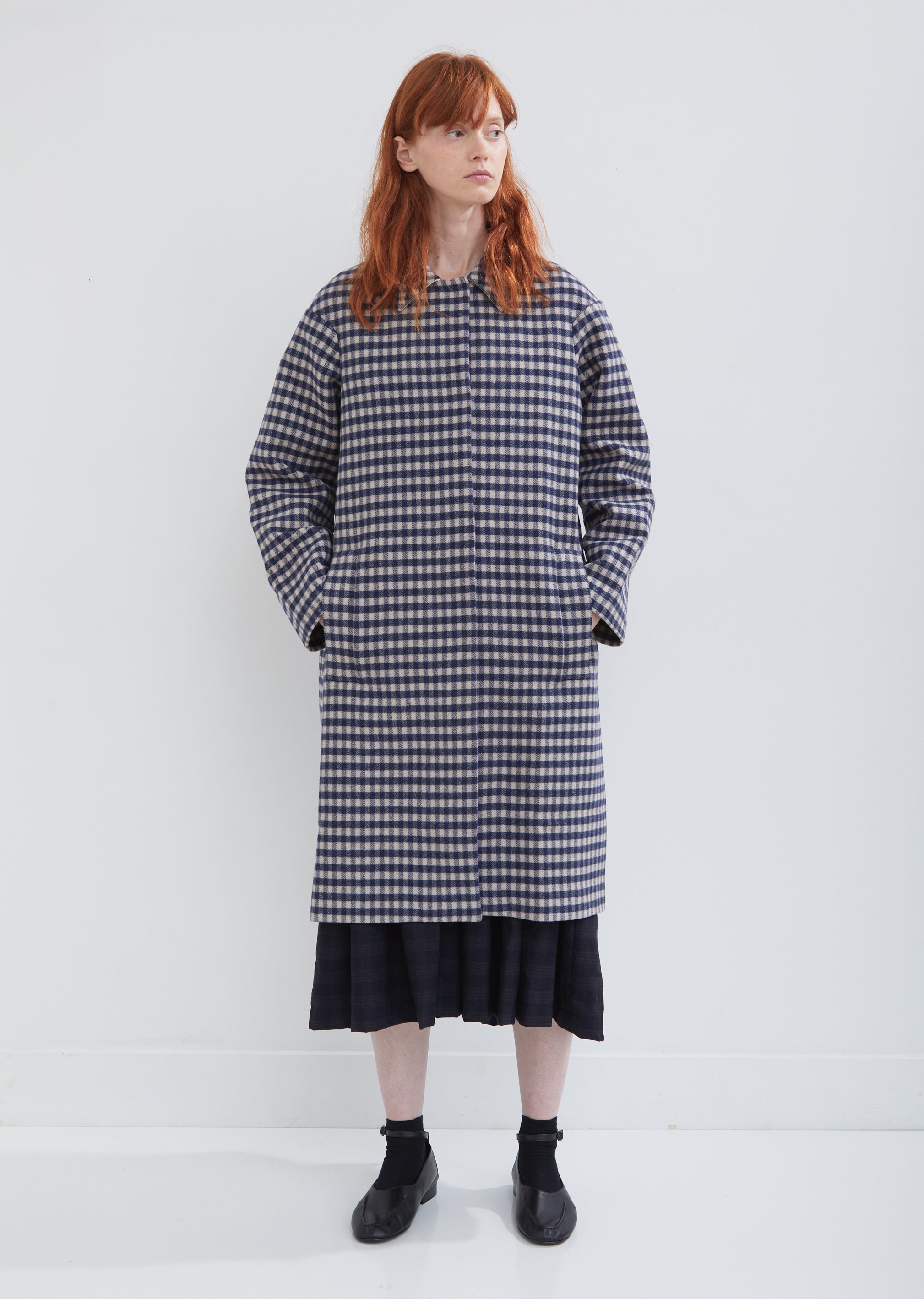 Loden Wool Coat by Sara Lanzi- La Garçonne
