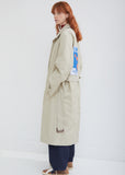 Belted Appliqué Trench Coat