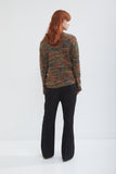 Tropical Wool Flared Trousers