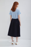 Brushed Jersey Pleated Skirt